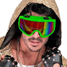 Bildspel - 80-tals Skidglasögon Neongrön