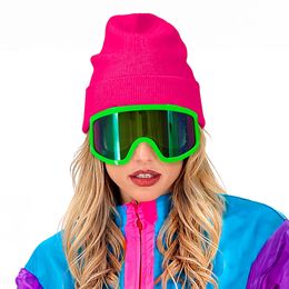 Bildspel - 80-tals Skidglasögon Neongrön