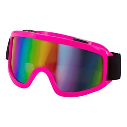 80-tals Skidglasögon Neonrosa