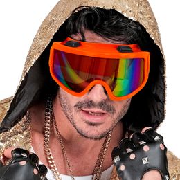 Bildspel - 80-tals Skidglasögon Neonorange