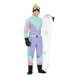 80-talls Skidress Lilla/Blå Herre Karnevalskostyme