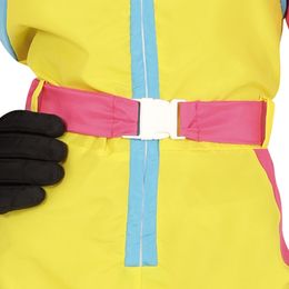 Diaesitys - 80-luvun Skioveralli Vaaleanpunainen/Keltainen Naiset Naamiaisasu