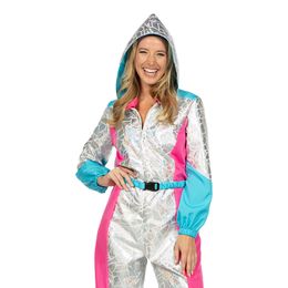 Bildspel - 80-tals Skidoverall Silver Maskeraddräkt