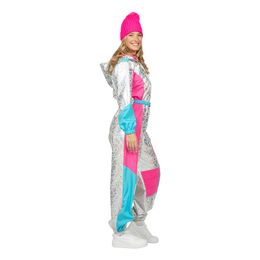 Bildspel - 80-tals Skidoverall Silver Maskeraddräkt