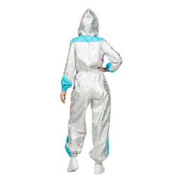 Bildspel - 80-tals Skidoverall Silver Maskeraddräkt