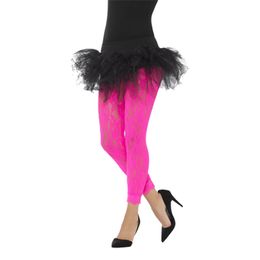 80-tals Spetsleggings Rosa