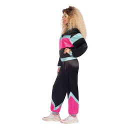 Bildspel - 80-tals Svart Träningsoverall Maskeraddräkt