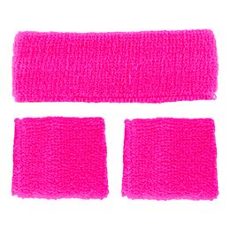 80-talls Svettebånd Kit Neonrosa