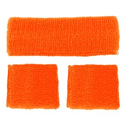 80-tals Svettband Kit Neonorange