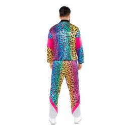 Lysbildefremvisning - 80'er Træningsdragt Neon Leopard Kostume