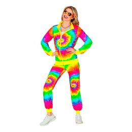 Lysbildefremvisning - 80'er Tracksuit Tie-Dye Kostume