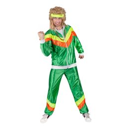 80-tals Träningsoverall Grön Maskeraddräkt