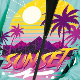 Bildspel - 90-tals Sunset Träningsoverall Maskeraddräkt