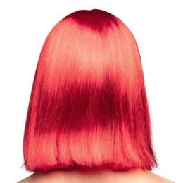 Bildspel - 90-tals Dance Neonröd Peruk