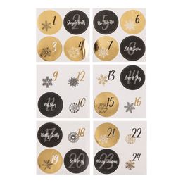 Lysbildefremvisning - Adventskalender Esker Svart/Gull