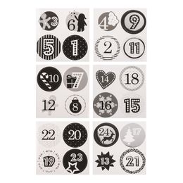 Lysbildefremvisning - Adventskalender Esker Svart/Sølv