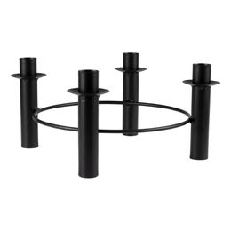 Adventslysestage Cirkel Sort