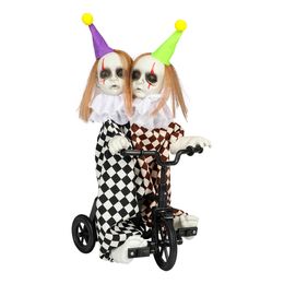 Animeret Siamesisk Klovn på Cykel Prop