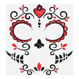Bildspel - Ansiktstatuering Day of the Dead Glitter