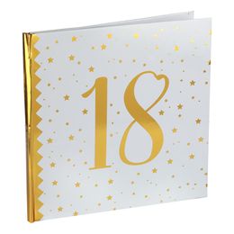 Bildspel - Anteckningsbok Siffra Vit/Guld