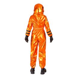 Bildspel - Astronaut Orange Metallic Dam Maskeraddräkt