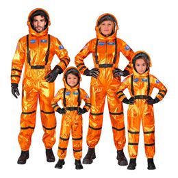 Bildspel - Astronaut Orange Metallic Dam Maskeraddräkt