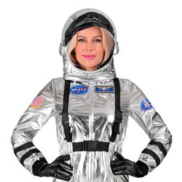 Diaesitys - Astronauttihopea Metallic Naisten Naamiaisasu