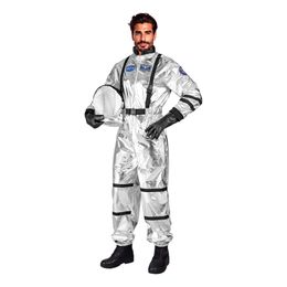 Bildspel - Astronaut Silver Metallic Herr Maskeraddräkt