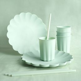 Bildspel - Återanvändbara Sugrör Grön Sage