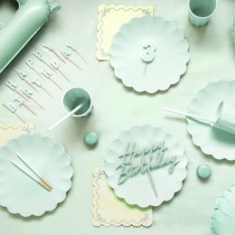 Bildspel - Återanvändbara Sugrör Grön Sage