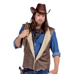 Autentisk Western Väst Brun