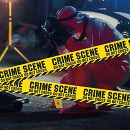 Bildspel - Avspärrningsband Crime Scene