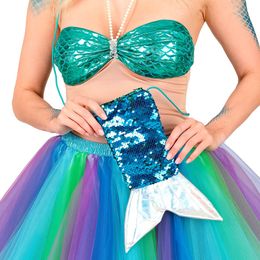 Bildspel - Axelväska med Paljetter Sjöjungfru