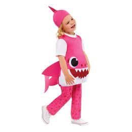 Bildspel - Baby Shark Rosa Barn Maskeraddräkt