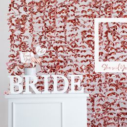 Lysbildefremvisning - Backdrop Blomster Roségull