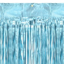 Lysbildefremvisning - Backdrop Gardin Blå