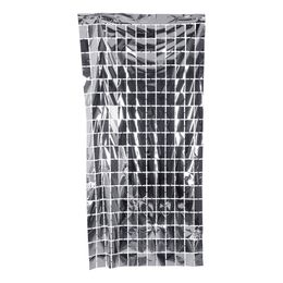 Backdrop Gardin Kvadratisk Sølv