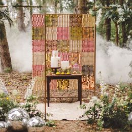 Lysbildefremvisning - Backdrop Paljettpanel Kobber