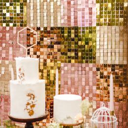 Bildspel - Backdrop Paljettpanel Roséguld