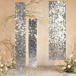 Bildspel - Backdrop Paljettpanel Silver