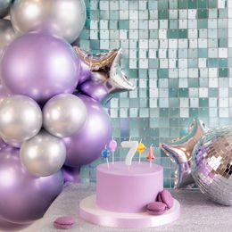 Bildspel - Backdrop Paljettpanel Turkos