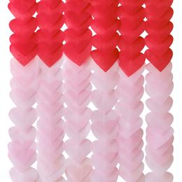 Backdrop Papirhjerter Røde/Rosa