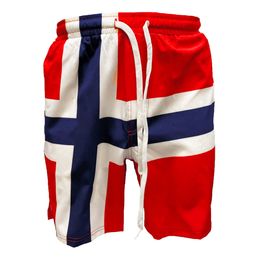 Badshorts Norska Flaggan