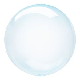 Folieballong Crystal Clearz Rund Blå