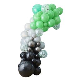 Bildspel - Ballongbåge Game On Grön/Grå/Svart