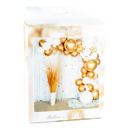 Bildspel - Ballongbåge Guld/Krom