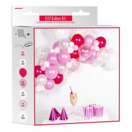 Bildspel - Ballongbåge Hängande Ljusrosa