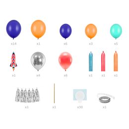 Bildspel - Ballongbåge Rymdraket