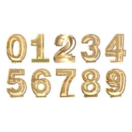 Ballongbox Siffra Guld Metallic