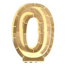 Bildspel - Ballongbox Siffra Guld Metallic